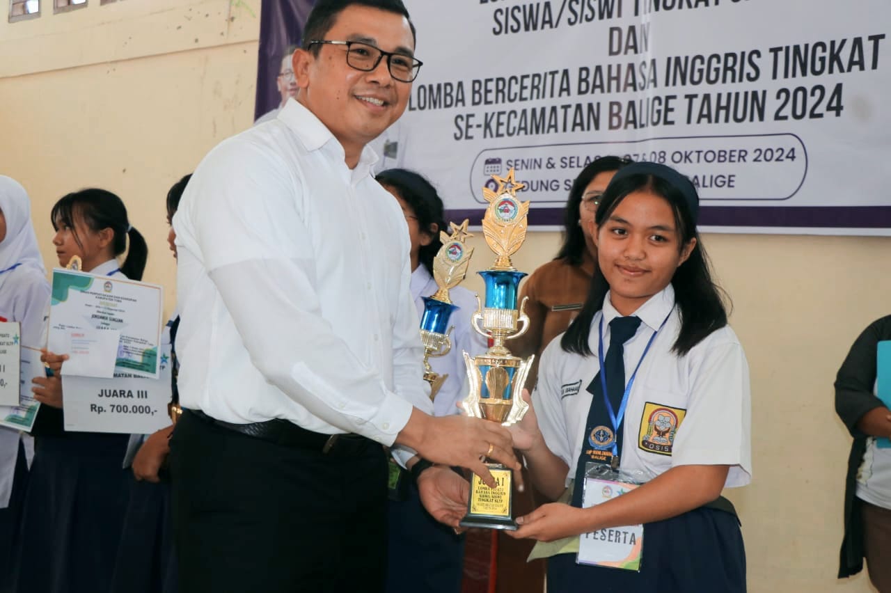 38 Pelajar SD dan SMP se-Kecamatan Balige Ikuti Lomba Pidato Berbahasa Inggris