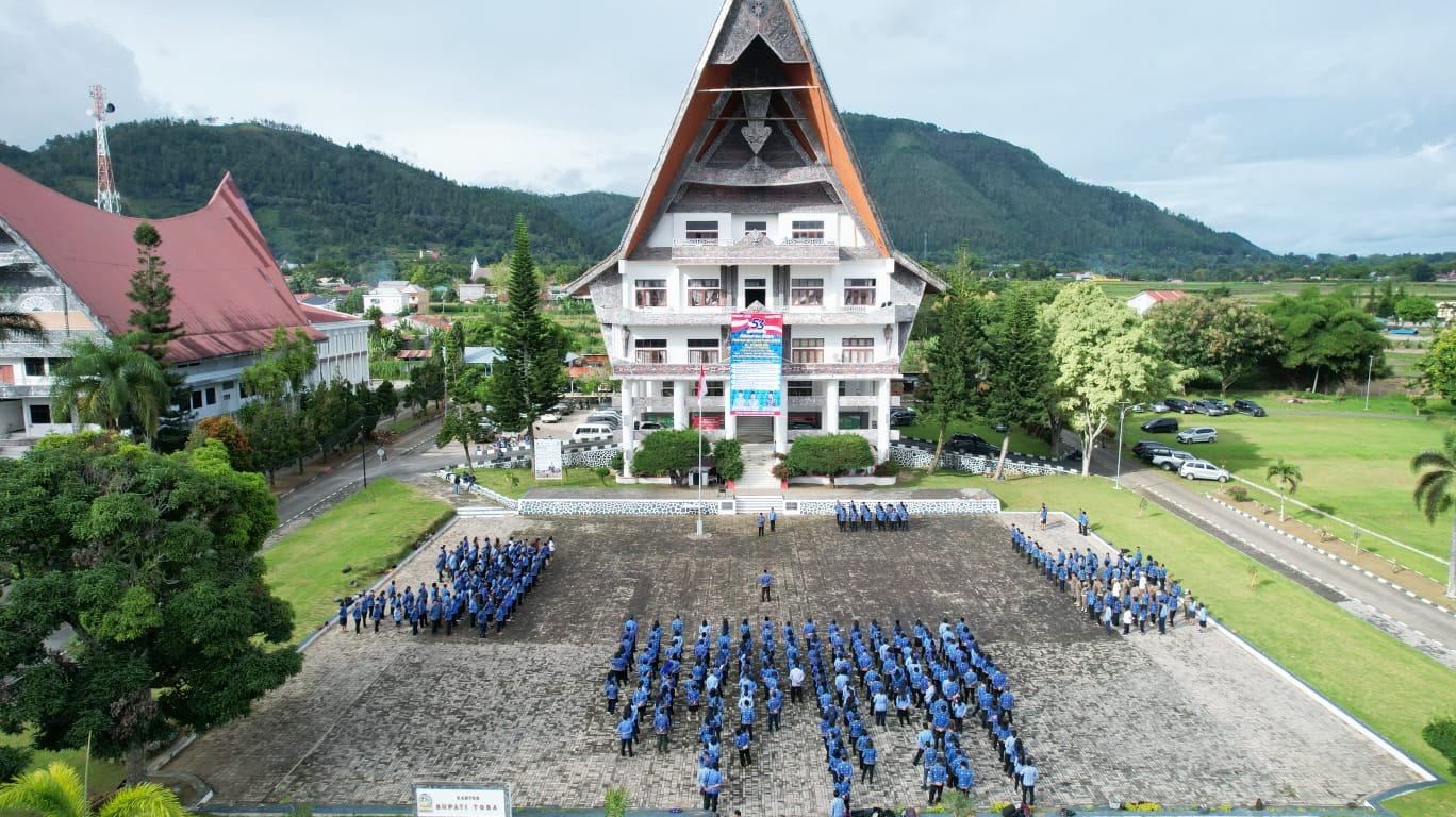 Rayakan HUT ke-53 KORPRI, Presiden Sampaikan 7 Pesan, Bupati Toba Ajak ASN Berinovasi