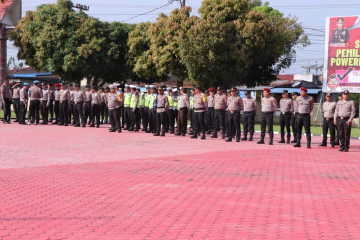 Persiapan F1H2O,Polres Toba Gelar Apel Gelar Pasukan