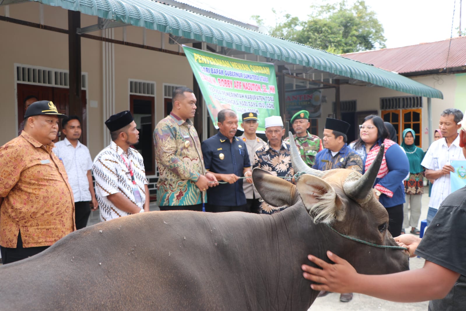 Pemkab Toba Serahkan Hewan Qurban Sumbangan Gubsu dan Presiden