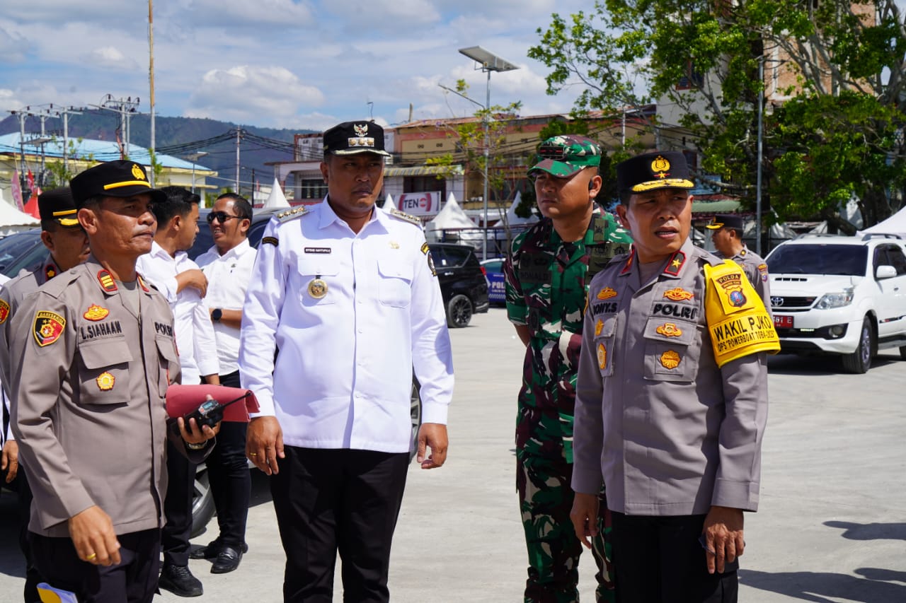 Bupati Toba Dampingi Wakapolda Tinjau Kesiapan Pengamanan Aquabike dan F1H2O