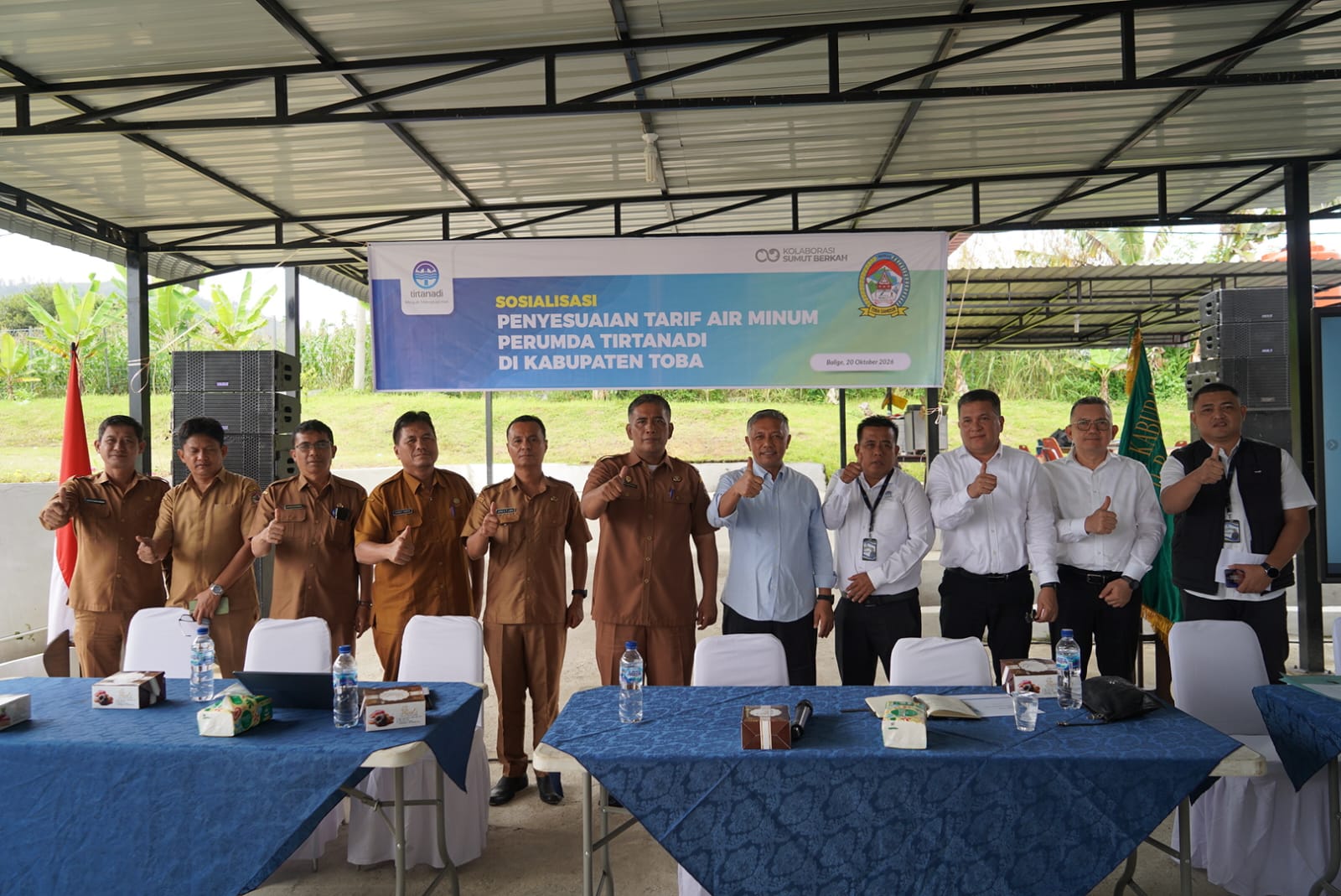 Sosialisasi Penyesuaian Tarif Air Tirtanadi, Pemkab Toba Soroti Kualitas Pelayanan