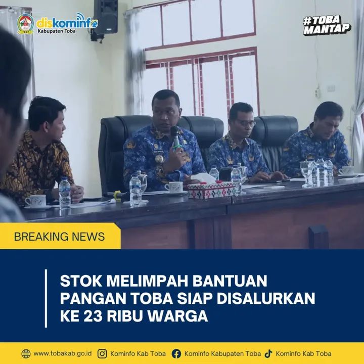 Stok Melimpah Bantuan Pangan Toba Siap Disalurkan ke 23 Ribu Warga