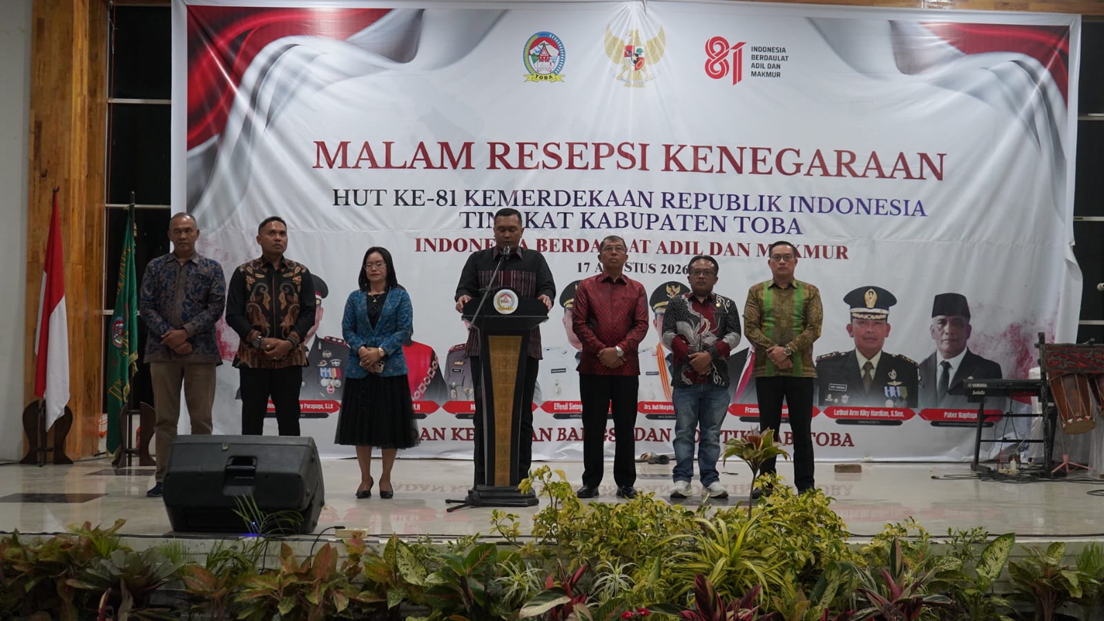 Malam Resepsi Kenegaraan, Bupati Toba: Momentum Refleksi dan Syukur kepada Tuhan