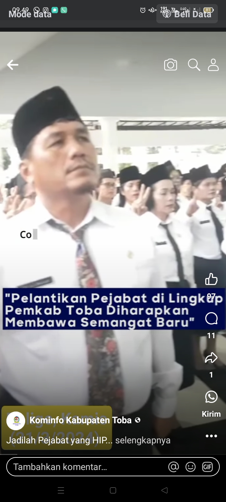 Jadilah Pejabat yang HIPAS