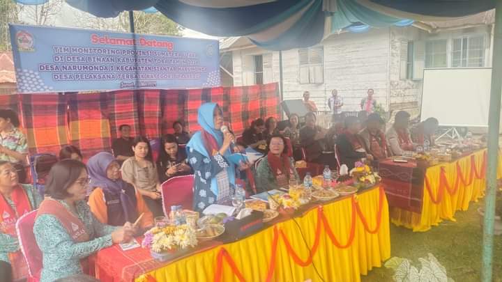 TP-PKK Provinsi Sumut Monitor Desa Narumonda I,Siantar Narumonda Sebagai Desa Pelaksana terbaik Kategori PAAREDI