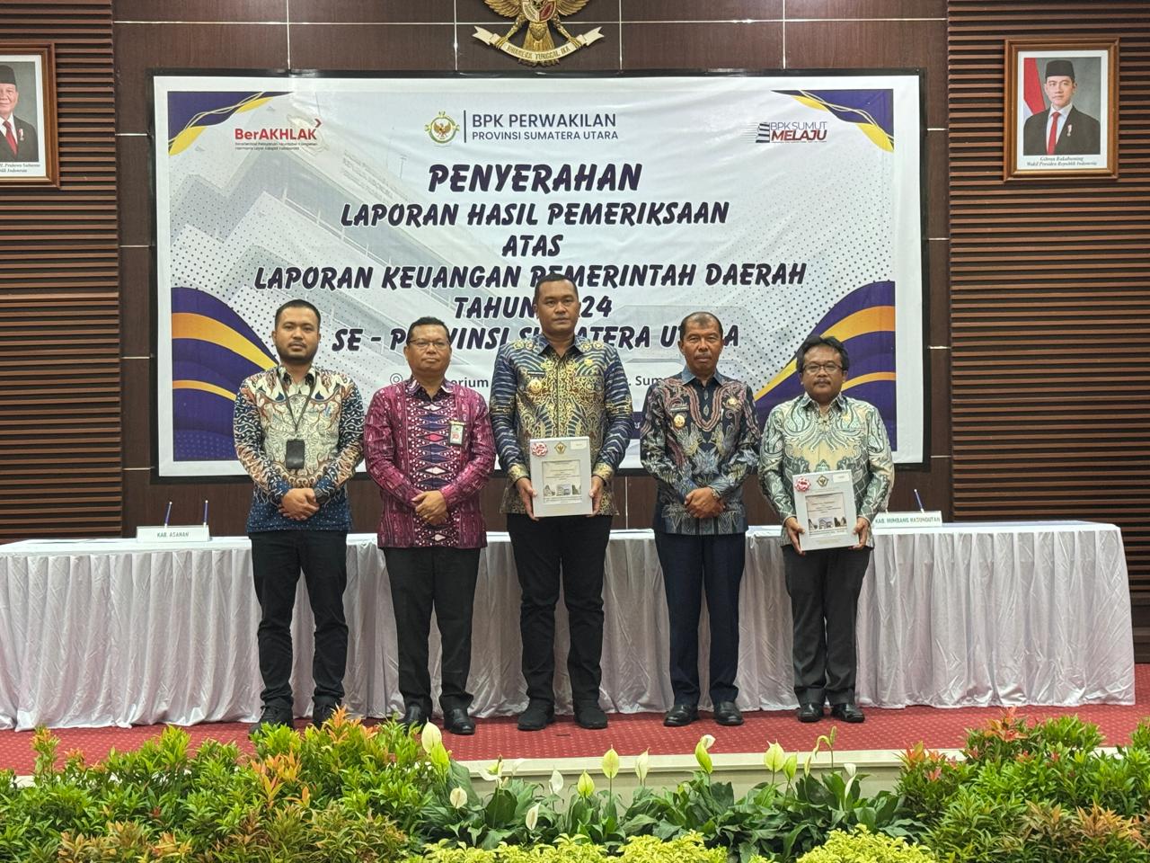 9 Kali Berturut, Pemkab Toba Terima Opini WTP dari BPK 