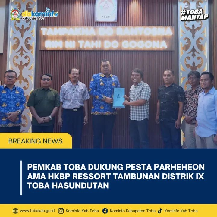 Pemkab Toba Dukung Pesta Parheheon Ama HKBP Ressort Tambunan Distrik IX Toba Hasundutan